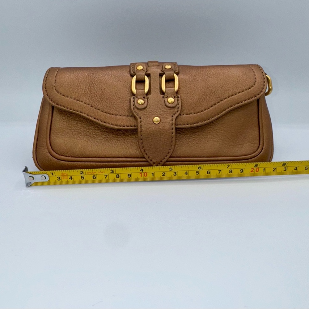 Vintage Cole Haan Leather Clutch / Wallet Copper Y2K‎ Quiet Luxury - Picture 5 of 12